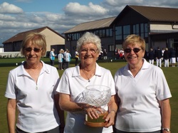 Orwell Bowling Club Orwell winners of East of Scotland Ladies Triples 2015