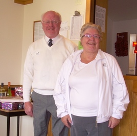 Orwell Bowling Club 2015 President Jim Whittet & 2015 Vice-President Mary White